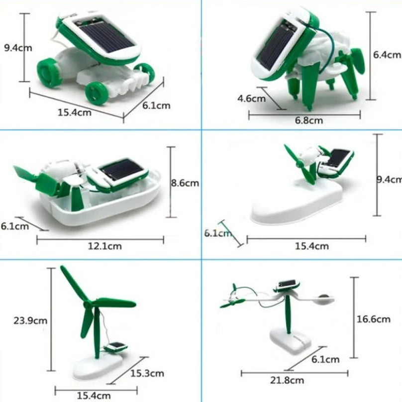 JUGUETE EDUCATIVO DE ROBOT SOLAR KIT 6